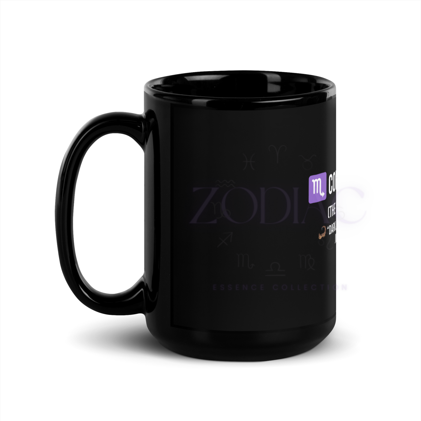 Zodiac Essence Black Glossy Mug – ♏corpionic Depth | 11 oz & 15 oz
