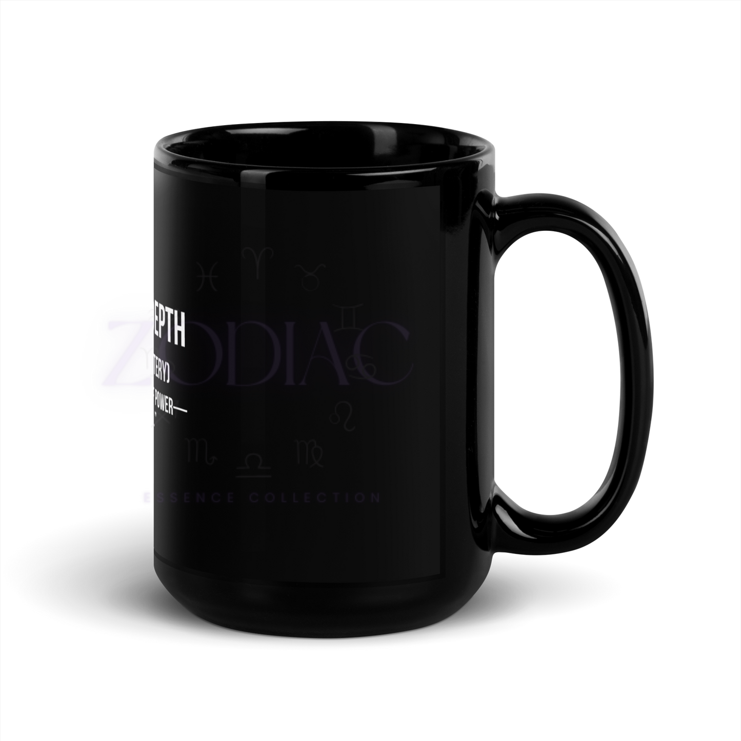 Zodiac Essence Black Glossy Mug – ♏corpionic Depth | 11 oz & 15 oz