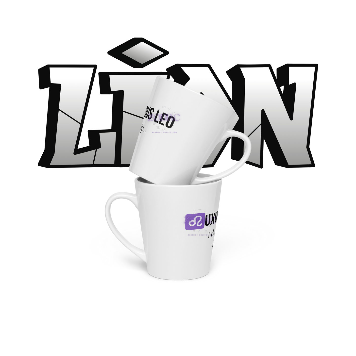 ♌uxurious Leo Latte Mug – 12oz Ceramic | Bold Horoscope Mug for Coffee Lovers