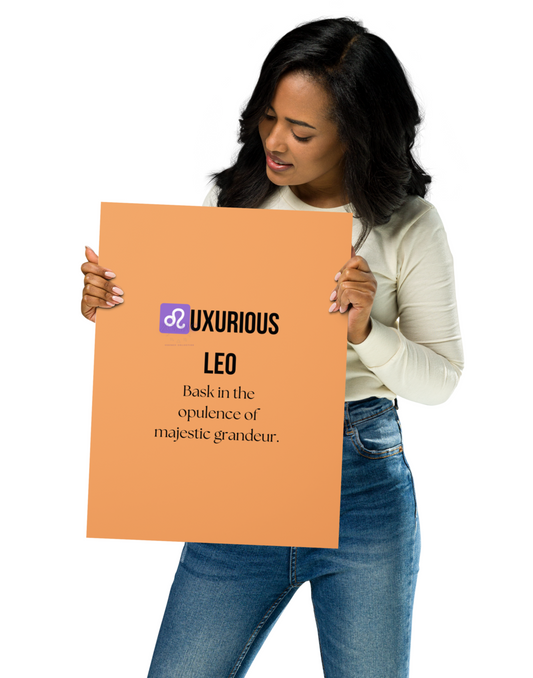 Zodiac Wall Hanging – ♌️uxurious Leo Color Theme: 🧡 Burnt Orange / Warm Sunset #F4A261