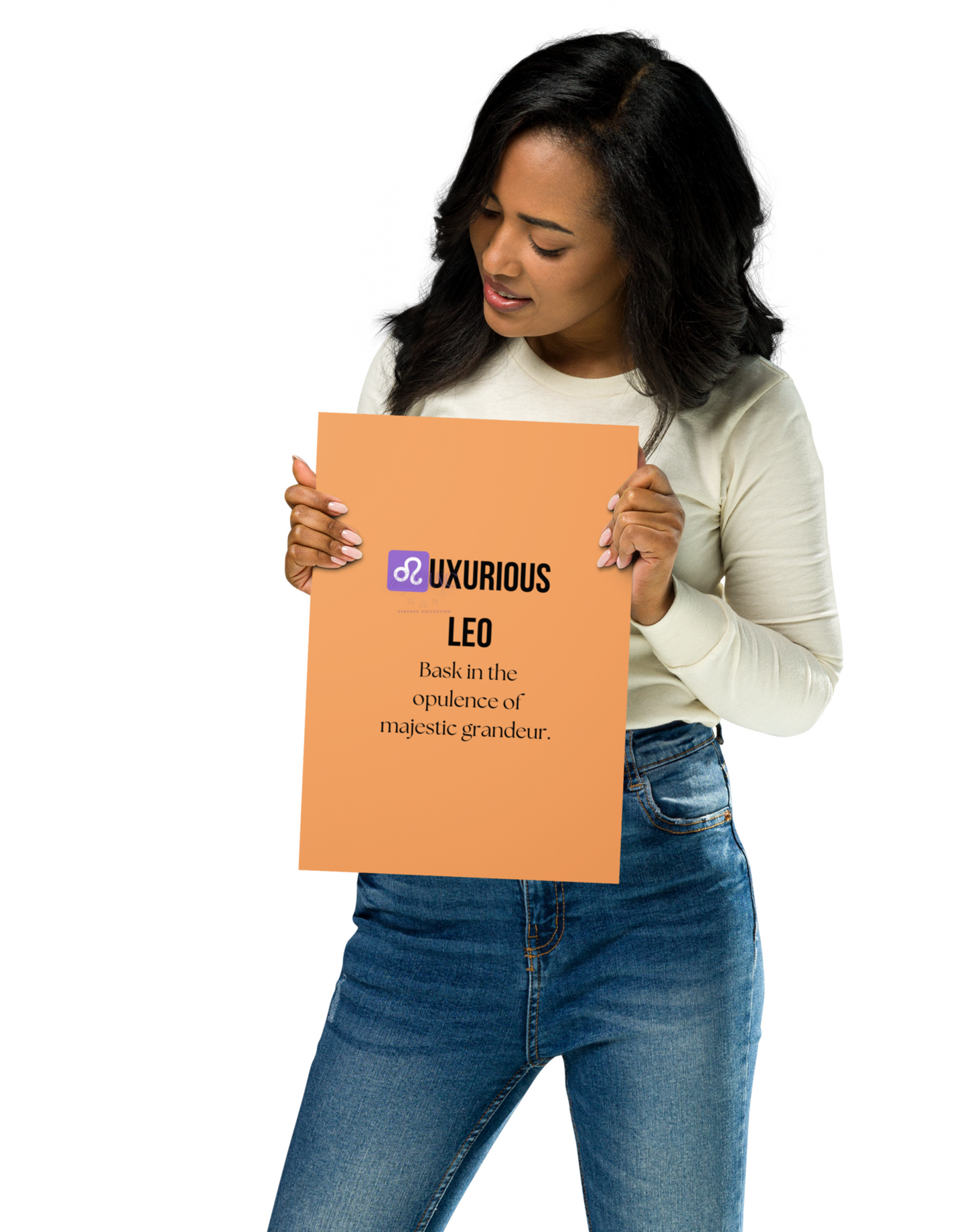 Zodiac Wall Hanging – ♌️uxurious Leo Color Theme: 🧡 Burnt Orange / Warm Sunset #F4A261