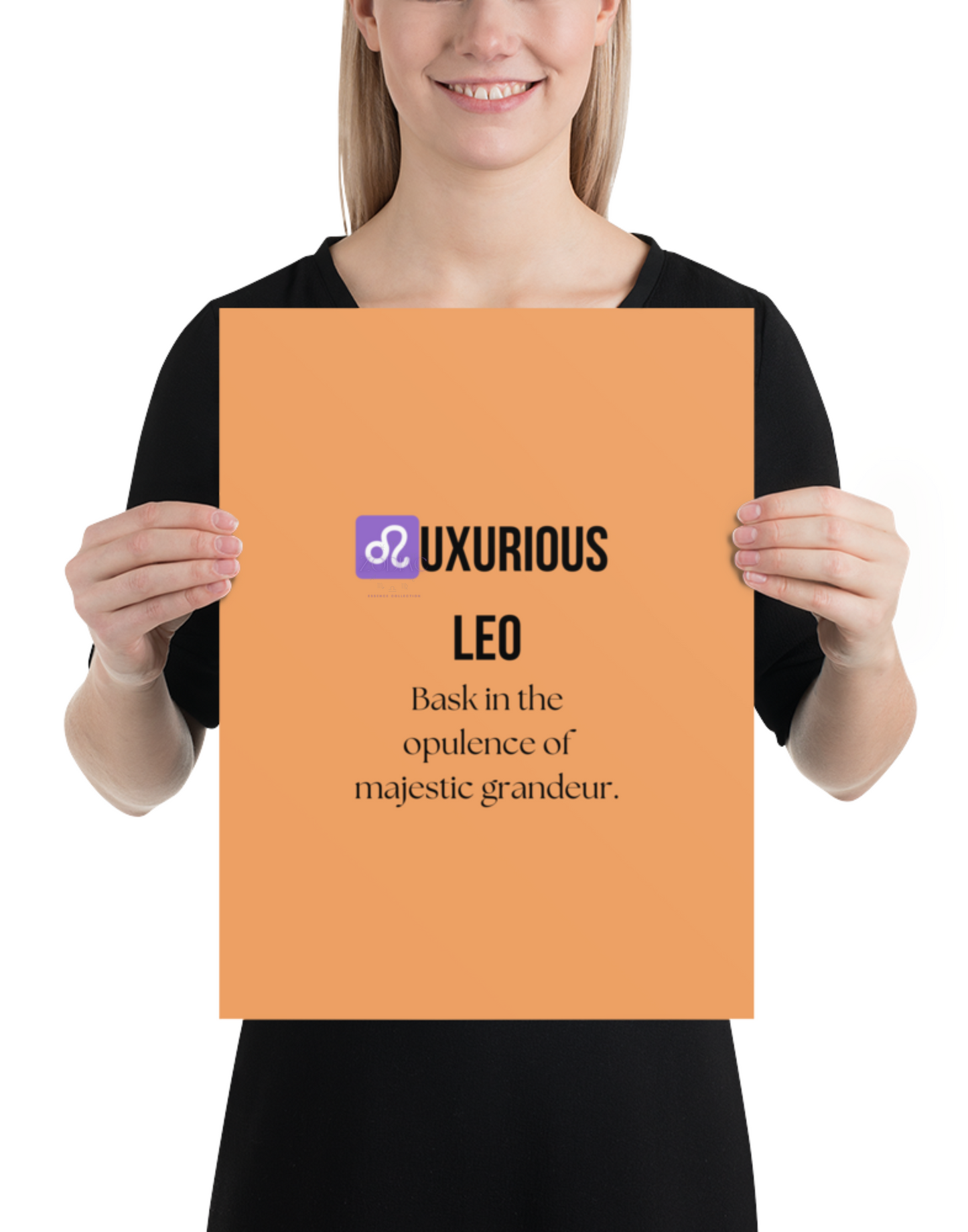 Zodiac Wall Hanging – ♌️uxurious Leo Color Theme: 🧡 Burnt Orange / Warm Sunset #F4A261
