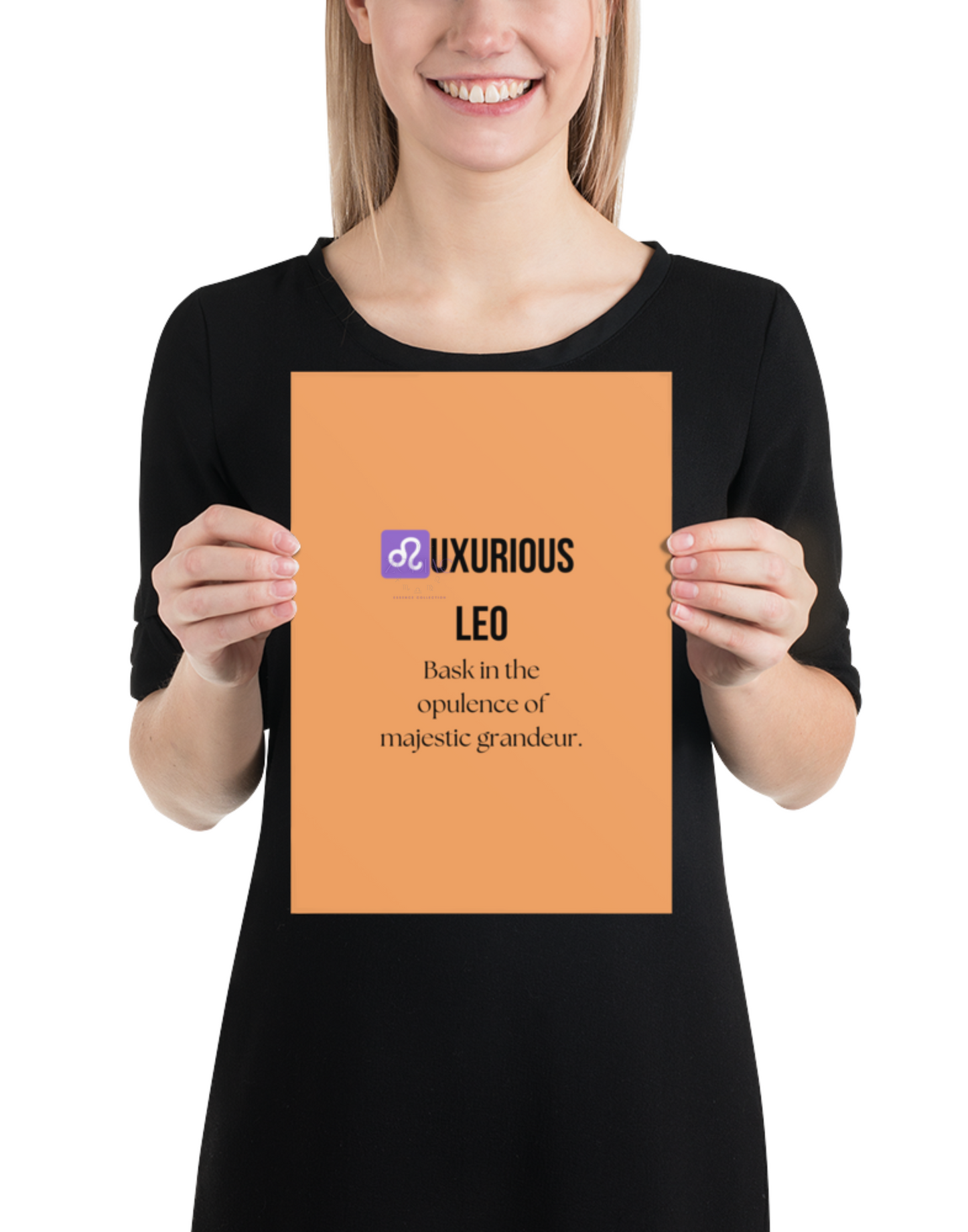 Zodiac Wall Hanging – ♌️uxurious Leo Color Theme: 🧡 Burnt Orange / Warm Sunset #F4A261