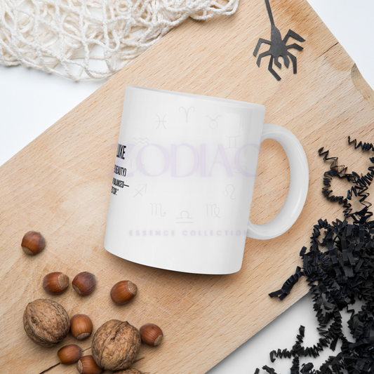 Zodiac Essence White Mug – ♎ibra Luxe (The Balanced Beauty) | 11 oz, 15 oz & 20 oz