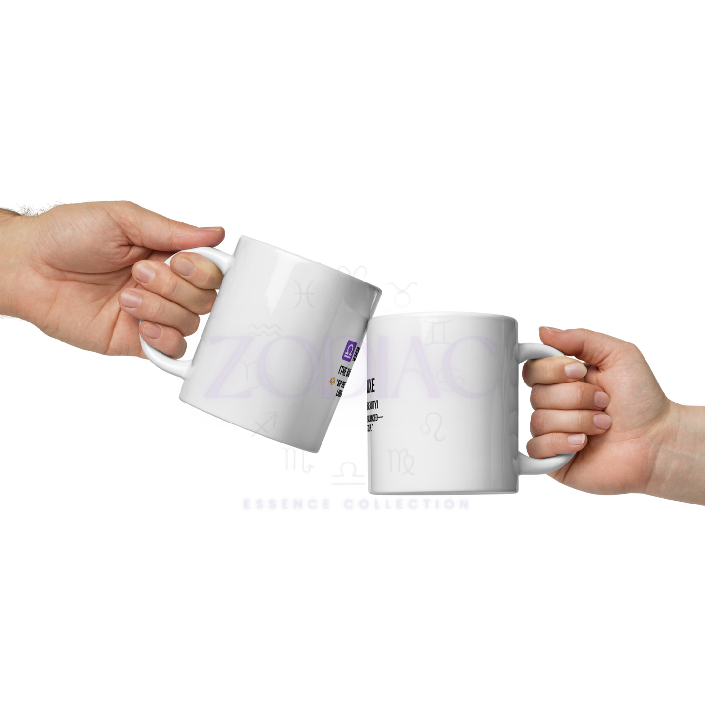 Zodiac Essence White Mug – ♎ibra Luxe (The Balanced Beauty) | 11 oz, 15 oz & 20 oz