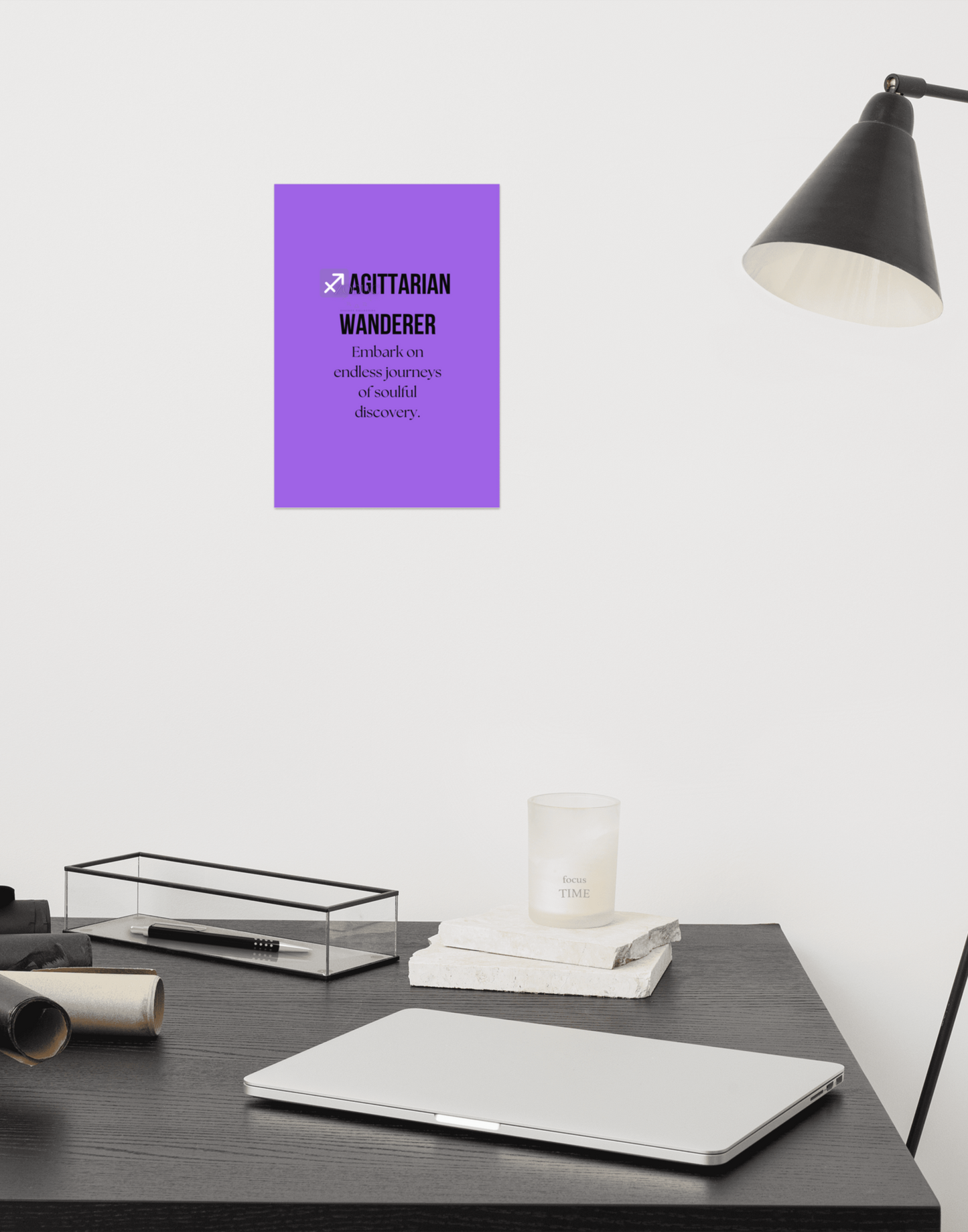 Zodiac Wall Hanging – ♐️agittarian Wanderer Color Theme: 💜 Royal Purple / Electric Violet #9B5DE5