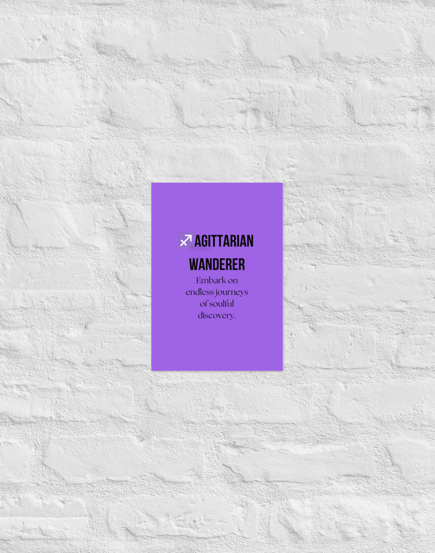 Zodiac Wall Hanging – ♐️agittarian Wanderer Color Theme: 💜 Royal Purple / Electric Violet #9B5DE5