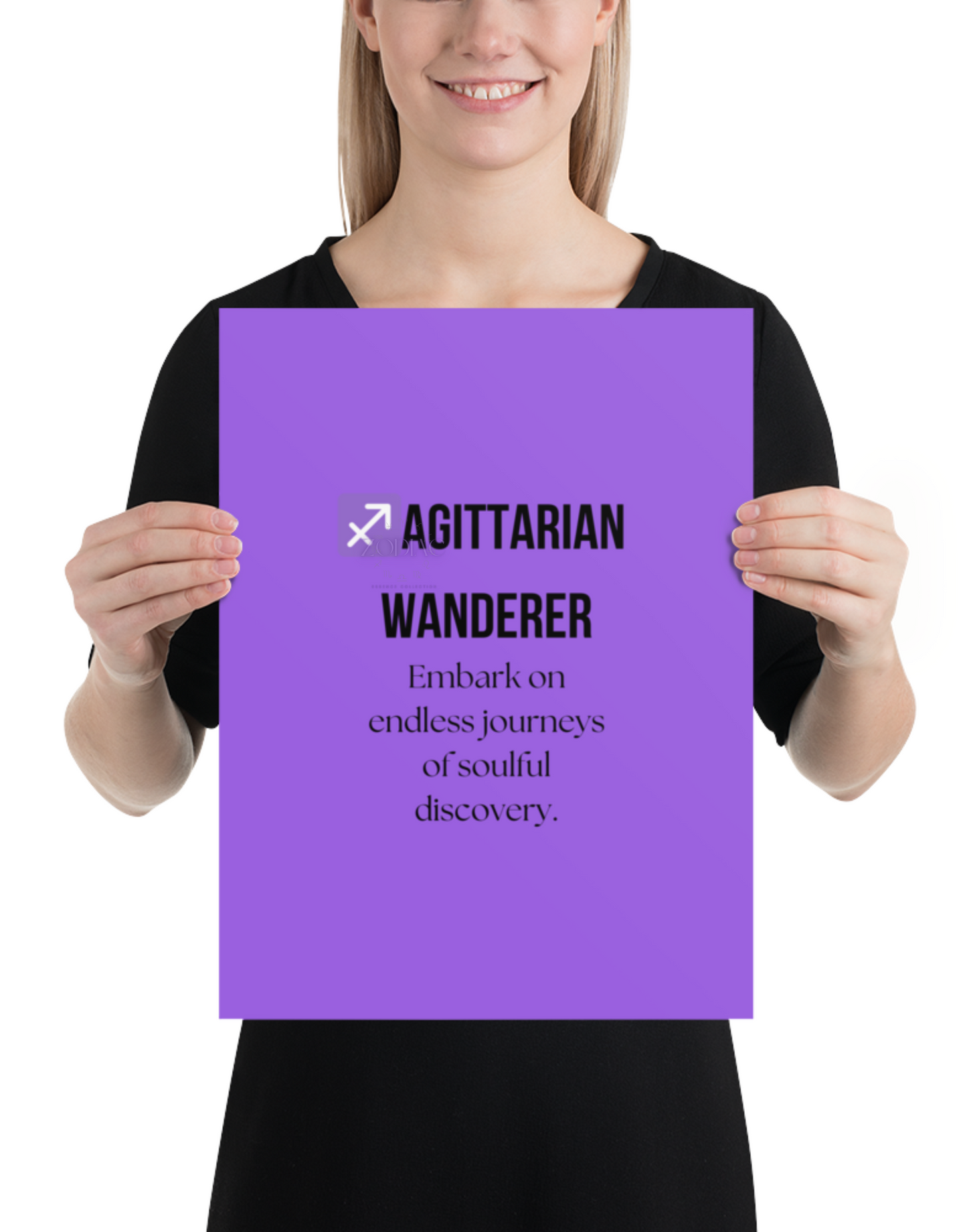 Zodiac Wall Hanging – ♐️agittarian Wanderer Color Theme: 💜 Royal Purple / Electric Violet #9B5DE5