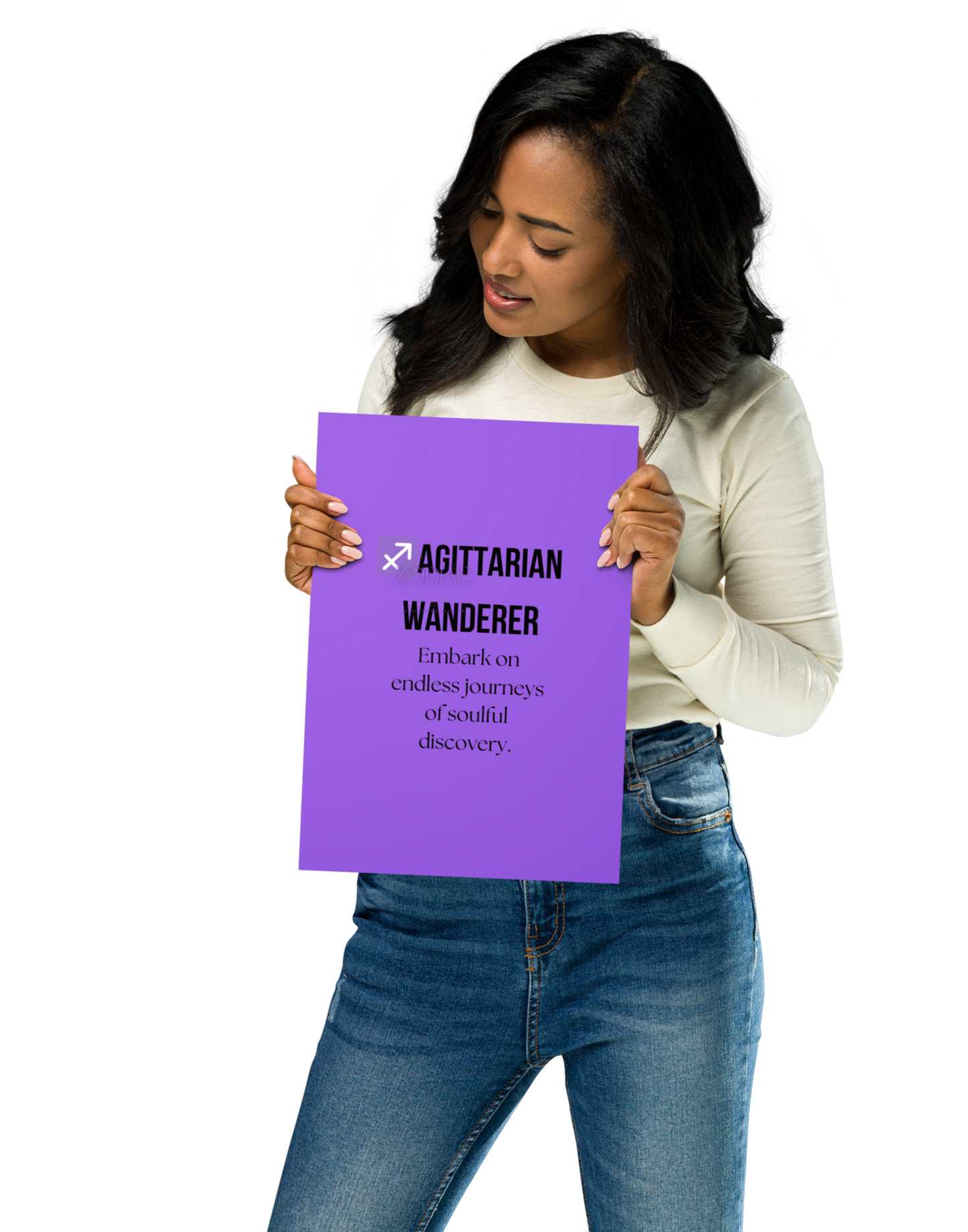 Zodiac Wall Hanging – ♐️agittarian Wanderer Color Theme: 💜 Royal Purple / Electric Violet #9B5DE5