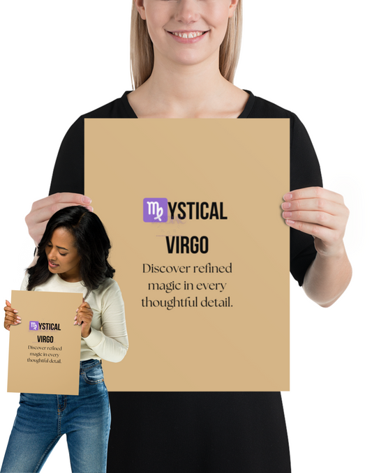 Zodiac Wall Hanging – ♍️ystical Virgo Color Theme: 🤎 Sandy Beige / Caramel #DAB785