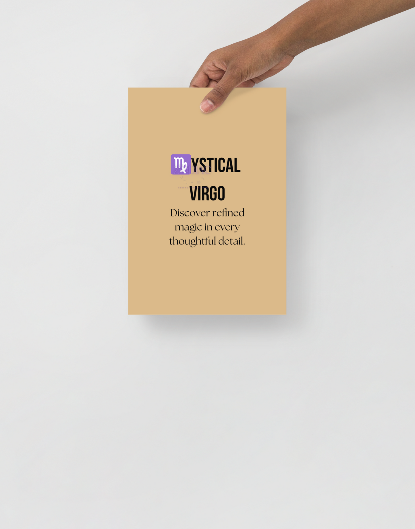 Zodiac Wall Hanging – ♍️ystical Virgo Color Theme: 🤎 Sandy Beige / Caramel #DAB785