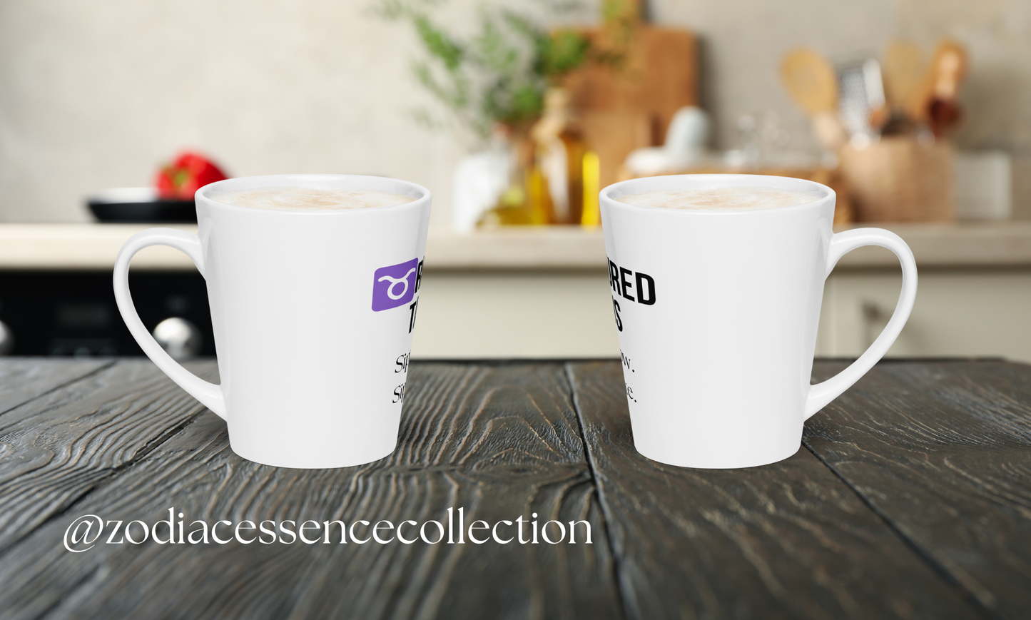 ♉reasured Taurus Latte Mug – 12oz Ceramic | Luxe Zodiac Sign Gift