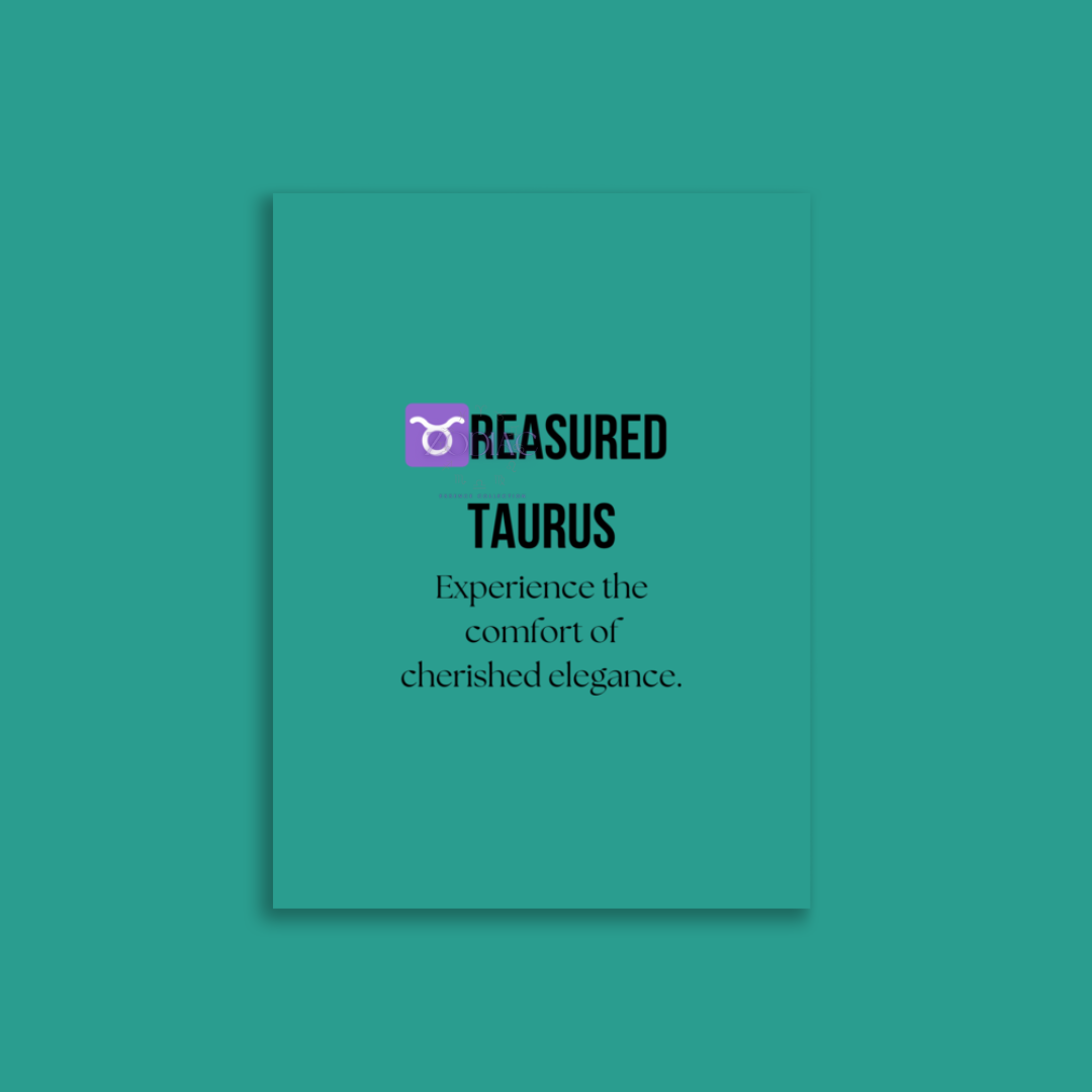 Zodiac Wall Hanging – ♉️reasured Taurus Color Theme: 🌿 Teal / Verdant Green #2A9D8F